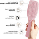 Tangle Teezer Ultimate Detangler Hairbrush - For Wet & Dry Hair - Detangling Brush for All Hair Types - Two-Tiered Teeth Reduce Breakage & Eliminate Knots - Electric Raspberry Pink