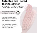Tangle Teezer Plant-Based Ultimate Detangler Brush, Dry & Wet Hair Brush, Eliminates Knots & Reduces Breakage for All Hair Types, Marshmallow Pink