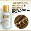 CHI Keratin Silk Infusion ; Reconstructing Keratin Treatment Hair Serum ; Leave-In Hair Oil for Dry Damaged Hair ; Hydrates, Restores & Adds Shine ; Paraben-Free, Gluten-Free & Color-Safe, 177 ml