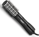 BaByliss Flawless Volume Hot Air Brush - Dry And Style in One, Titanium-Ceramic 38mm Barrel for Smoothness, Ionic Frizz-Control, Black, 2764U