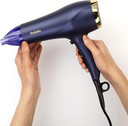 BaByliss Midnight Luxe Hair Dryer - Powerful 2300W Blow Dryer, Ionic Frizz-control, Fast Drying, Professional and Lightweight, 3 heat & 2 speed settings, 5781U