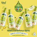 Vosene Kids Apple & Lemon Head Lice Defence Spray 150ml, Conditioning and detangling Natural Head lice Repellent with Tea Tree Leaf, citronella and Eucalyptus Oil, Helps to Keep headlice at Bay