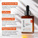 grüum Hair Density Serum 30ml - Lightweight Leave in Caffeine Hair Growth Serum for Thick, Denser & Healthy Hairs - Anti Hairs Loss Scalp Serums for Men & Women with 5% Provitamin 5 and Caffeine