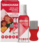 Vamousse Head Lice Treatment Mousse | Kills 100% of Head lice and Eggs Within 15 Minutes I One-time Application I Non-Greasy | Steel Nit Comb Included | 160 ml