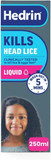 Hedrin Kills Headlice Liquid Gel, Fast and Effective Lice and Nit Treatment, Kills Head Lice and Eggs, 8 Treatments, Clinically Tested, Suitable for Adults and Children, 200ml