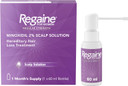 Regaine for Women 2% Minoxidil Regular Strength Scalp Solution for Hair Regrowth (1x 60 ml), Scientifically Proven to Help Stop and Reverse Hereditary Female Hair Loss, Revitalise Hair Follicles