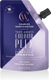 Charles Worthington ColourPlex Toning Violet Conditioner Takeway, Travel Size, Tone and Brighten, Salon Purple Conditioner for Blondes, 75ml