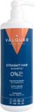 Valquer Formula Zero Shampoo for Straight Hair. Cleanses and protects hair, providing shine and smoothness without frizz. With cotton capsules, panthenol, fucogel, and vitamin E. Vegan. 400 ml