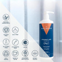 Valquer Formula Zero Shampoo for Straight Hair. Cleanses and protects hair, providing shine and smoothness without frizz. With cotton capsules, panthenol, fucogel, and vitamin E. Vegan. 400 ml