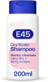 E45 Dry Scalp Shampoo for Very Dry, Itchy and Flaky Scalp - Anti Dandruff Shampoo with hydrating Vitamin B5  Free from fragrance, soap and perfume 200ml