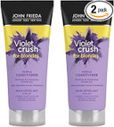 John Frieda Violet Crush for Blondes Toning Conditioner for Blonde Hair, Purple Conditioner for Blondes 75 ml (Pack of 2) John Frieda Violet Crush for Blondes Toning Conditioner for Blonde Hair, Purple Conditioner for Blondes 75 ml (Pack of 2)