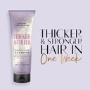 Charles Worthington Thicker and Fuller Densifying Shampoo, Hair Thickening Shampoo for Fine Hair, Purple, 250 ml