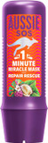 Aussie SOS 1 Minute Miracle Repair Rescue Mask 250ml to Deeply Nourish Dry, Damaged Hair