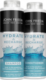 John Frieda Hydrate & Recharge Shampoo and Conditioner Duo Pack 2x 500 ml, Shampoo and Conditioner Bundle for Dry, Distressed Hair