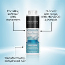 John Frieda Hydrate & Recharge Shampoo and Conditioner Duo Pack 2x 500 ml, Shampoo and Conditioner Bundle for Dry, Distressed Hair