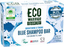 Eco Warrior Blue Shampoo Bar for Brunette Hair, 100g | Vegan, Cruelty-Free, Natural, eco friendly| Free from SLS or Parabens | Brightening & Toning bar shampoo with Squalane, Shea Butter & Bergamot