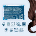 Eco Warrior Blue Shampoo Bar for Brunette Hair, 100g | Vegan, Cruelty-Free, Natural, eco friendly| Free from SLS or Parabens | Brightening & Toning bar shampoo with Squalane, Shea Butter & Bergamot
