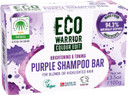 Eco Warrior Purple Shampoo Bar for Blonde and Grey Hair, 100g | Vegan, Cruelty-Free, Natural, eco friendly| Free from SLS or Parabens | Brightening & Toning bar shampoo with Squalane & Shea Butter