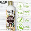 INECTO Natural Coconut Shampoo 500ml, Super-Creamy Infused with Pure Organic Coconut Oil, Silky Smooth Relief, Hydrated Hair