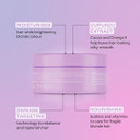 Lee Stafford Daily Blonde Hair Mask | Conditioner Treatment for Hydrating Dry, Damaged, Bleached Hair, No Yellow, Brassy, Orange Tones, Refresh Colored Bleached Hair, Silver, Light Purple, 200 ml