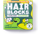 Hair Blocks - Solid Shampoo Bar (85g) for all hair types: Sweet Orange & Bergamot Solid Shampoo Bars| Soap Free, Plastic Free | Plant Based | Natural | Conditioning