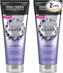 John Frieda Shimmering Shampoo for Dull Grey or White Hair, Silver, 250 ml (Pack of 2)