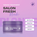 Lee Stafford Purple Toning Hair Mask | Bleach Blonde Treatment Mask - Violet Conditioning Toner Cream, Hydrating, Remove Brassy & Yellow Tones, Great for Colored, Highlighted, & Grey Hair, 200ml