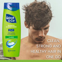 Wash & Go Anti-dandruff 2 in 1 Shampoo & Conditioner, Men's Dandruff Shampoo, For All Hair Types, Bulk Pack x 6 bottles