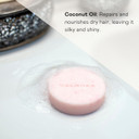 Valquer Laboratorios Petal Solid Shampoo for Dry Hair (Moisturizing and Repairing) With Coconut Oil and Aloe Vera. Formulation Zero%: Sulfate-Free, Soap-Free, Plastic-Free, Vegan - 50 Gr