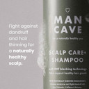 ManCave Scalp Care Shampoo for Men, DHT Blocker Encourages Hair Growth and Dandruff Control, Contains Saw Palmetto, Panthenol and Betaine, Sulphate Free, Natural, Vegan, Cruelty Free, 350 ml