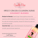 Camille Rose Sweet Ginger Hair Cleansing Rinse Shampoo for All Hair Types, Castor and Aniseed Oil, 355 ml (Pack of 1)