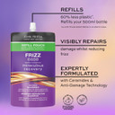 John Frieda Frizz Ease Miraculous Recovery Repairing Shampoo 500ml Refill Pouch For Dry, Frizzy Hair