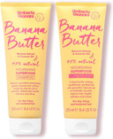 Umberto Giannini Banana Butter Nourishing Superfood Shampoo & Conditioner Set, Vegan & Cruelty Free Moisturising Formula for Dry, Textured or Frizzy Hair