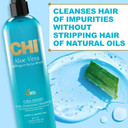 CHI Aloe Vera Curl Enhancing Shampoo, 739 ml, White