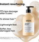 LOréal Professionnel Absolut Repair Hydrating Shampoo 500ml, for Dry hair, intense softness & shine, moisturising & nourishing