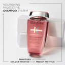 Kérastase Chroma Absolu, Nourishing & Protecting Shampoo, for Sensitised or Damaged Color-Treated Hair, Medium to Thick, with Alpha-Hydroxylated Acid (AHA), Bain Riche Chroma Respect, 250ml