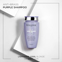 Kérastase Blond Absolu, Anti-Brass Purple Shampoo, Toning, For Cool Blondes and Grey Hair, With Hyaluronic Acid and Edelweiss Flower, Bain Ultra Violet, 250 ml Kérastase Blond Absolu, Anti-Brass Purple Shampoo, Toning, For Cool Blondes and Grey Hair, With Hyaluronic Acid and Edelweiss Flower, Bain Ultra Violet, 250 ml