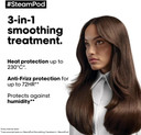 LOreal Professionnel, 3-In-1 Smoothing Treatment, Up to 72hr Frizz Control, Heat Protection, Shine, Steampod, For All Hair Types, 50 ml