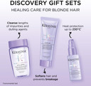 Kérastase Blond Absolu Discovery Set, With Illuminating Shampoo, Nourishing Conditioner and Fortifying Heat Protection Serum, With Hyaluronic Acid, For Blonde and Bleached Hair, Travel Size