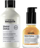 LOréal Professionnel | Metal Detox Concentrated Oil for Soft, Shiny, Silky Hair, Fast-absorbing Lightweight Concentrated Texture, Daily Leave-in, For All Hair Types, 50ml