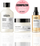 LOréal Professionnel Serie Expert Detox and Hydrate Routine for Damaged Hair, Metal Detox Shampoo, Mask with Absolut Repair Leave-in Oil, 300 ml, 250 ml and 90 ml, Bundle Set LOréal Professionnel Serie Expert Detox and Hydrate Routine for Damaged Hair, Metal Detox Shampoo, Mask with Absolut Repair Leave-in Oil, 300 ml, 250 ml and 90 ml, Bundle Set