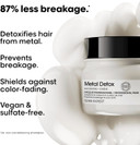 LOréal Professionnel Metal Detox Shampoo 300ml, Hair Mask 250ml & Leave-In Cream 100ml, Prevent Breakage & Colour Fade from hard water, for damaged, dull hair