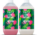 Faith In Nature Natural Dragon Fruit Shampoo and Conditioner Set, Revitalising, Vegan & Cruelty Free, No SLS or Parabens, For Normal to Dry Hair, 2 x 5L Pack