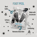 BARBER PRO FOOT PEEL Mask Exfoliating Socks Dead Skin Remover for Feet Natural Vegan Skincare Foot For Soft Feet Cracked Heel Repair Multi Award Winning Brand UK SIZE 10