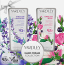 Yardley London English Lavender and English Rose Hand Cream Collection, with Patchouli for Moisturising and Hydrating Benefits 2x50ml