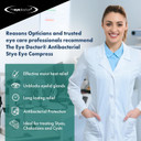 The Eye Doctor Stye Relief Compress Featuring Sterileyes - Microwaveable Single Eye Patch - Treatment of Styes, Chalazion & Cyst - Moist Heat Mask for Dry Eyes, Blepharitis & MGD