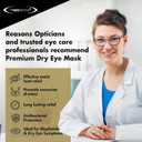 The Eye Doctor Premium Treatment Bundle - Reusable Hot Cold Eye Compress & 40x Single Use Biodegradable Eyelid Wipes for Dry Eye, Blepharitis & MGD - Microwave Safe Mask