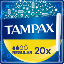 Tampax Regular Tampons with Cardboard Applicator 20X, Leak Protection, Feel Clean