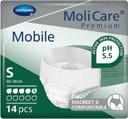 MoliCare Premium Mobile Disposable Underwear: Discreet use for Woman and Men with Incontinence; 5 Drops, Size S, Pack of 14 MoliCare Premium Mobile Disposable Underwear: Discreet use for Woman and Men with Incontinence; 5 Drops, Size S, Pack of 14