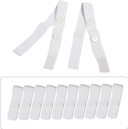 Ved Pairs of Fix Leg Bag Straps, Urine Drainage Bag Strap, Catheter Leg Bag Straps, with Soft Elastic Fabric, Comfortable Silicone Grips and Velcro Strap, 2.5cm x 40 cm(Pack of 10)